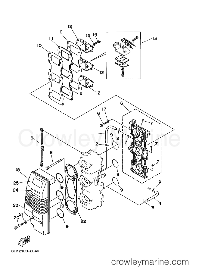 Yamaha Motors 80A (6H01) [030] - INTAKE