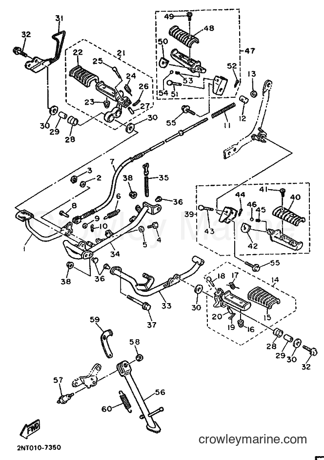 1991 Cruiser XV535 - XV535 (3BTF) [999] - STAND & FOOTREST