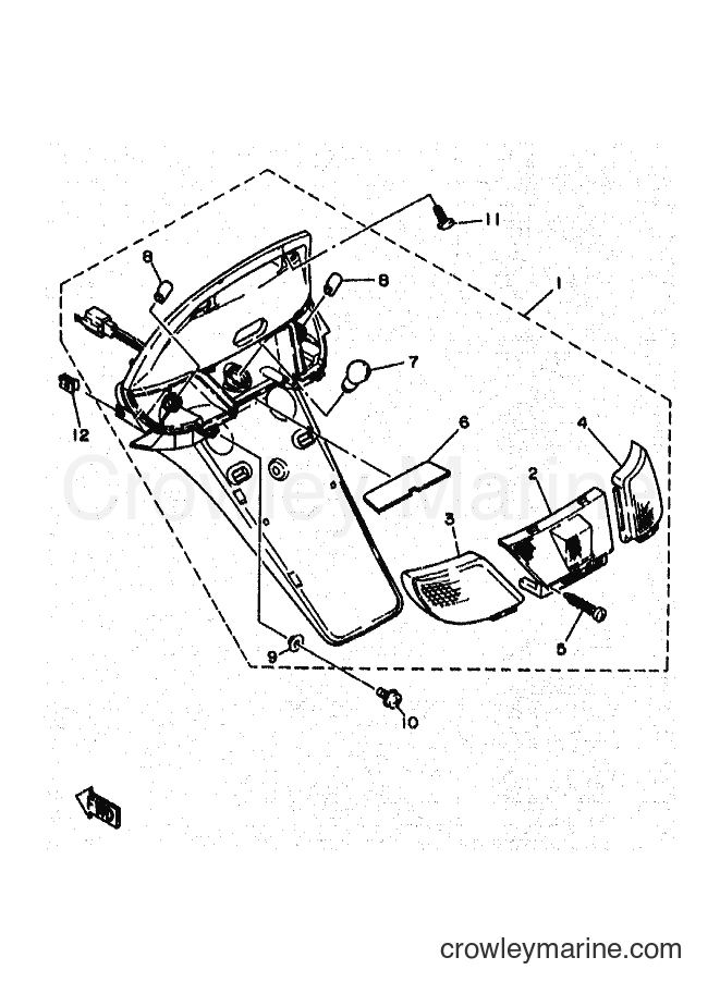 Yamaha Motors YA50R (4PC4) [010] - TAILLIGHT