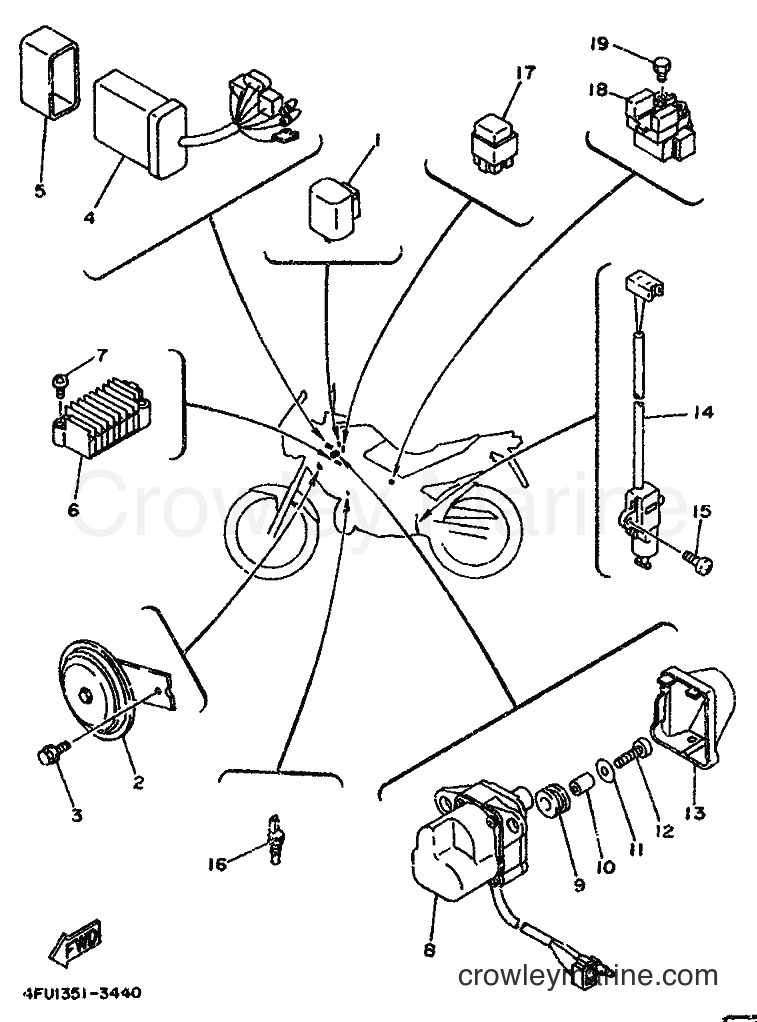 1993 Dirt Bike TDR125 - TDR125 (4GX1) [999] - ELECTRICAL 2