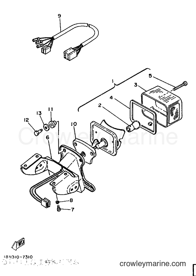 Yamaha Motors YB100 (18N) [999] - TAILLIGHT
