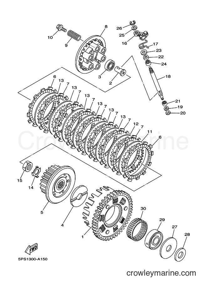 2008 Street Bike TDM900 - TDM900 (5PSE) [010] - CLUTCH