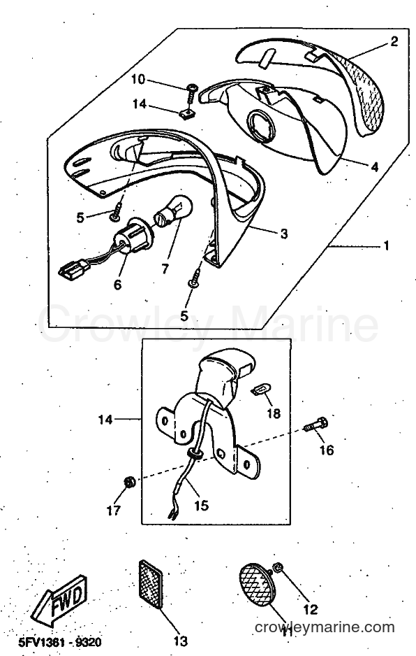1999 Scooter YH50 - YH50 (5FV1) [020] - TAILLIGHT