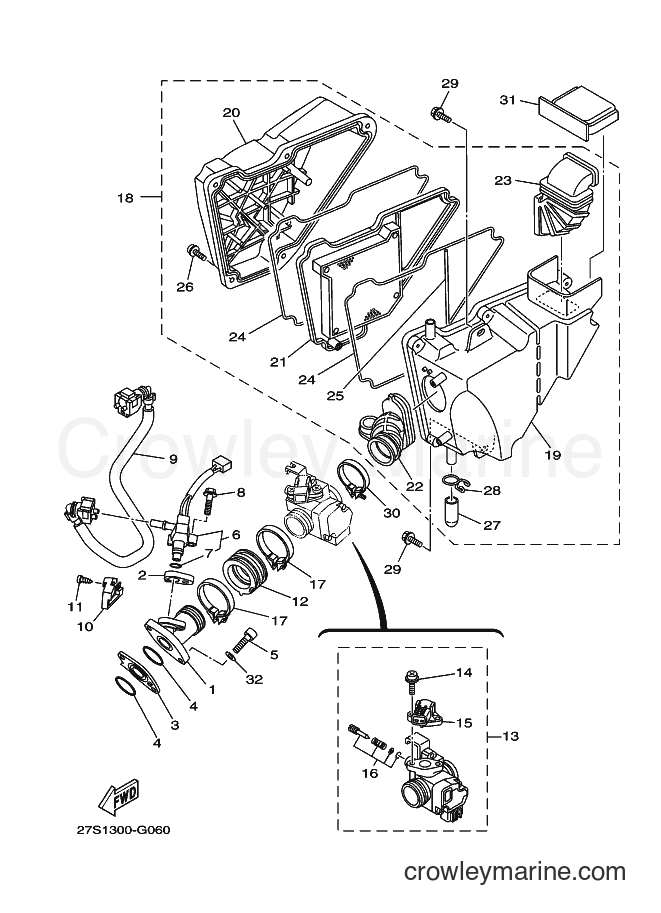 Yamaha Motors YB125SPD (27S1) [010] - INTAKE