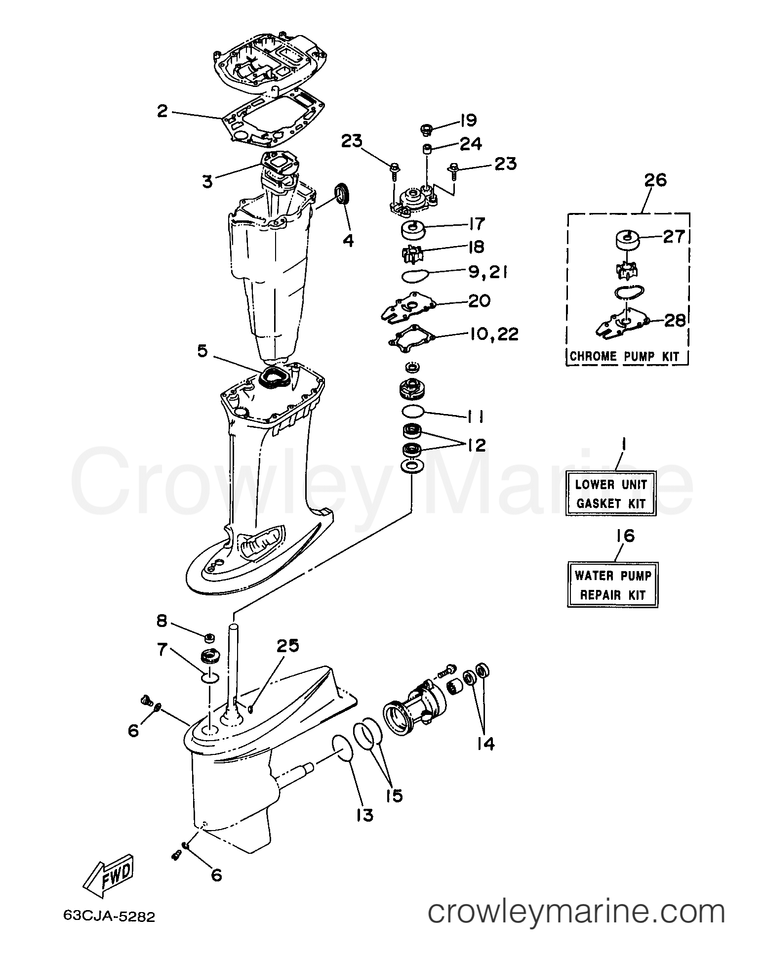 Yamaha Motors 40TLRV - REPAIR KIT 2