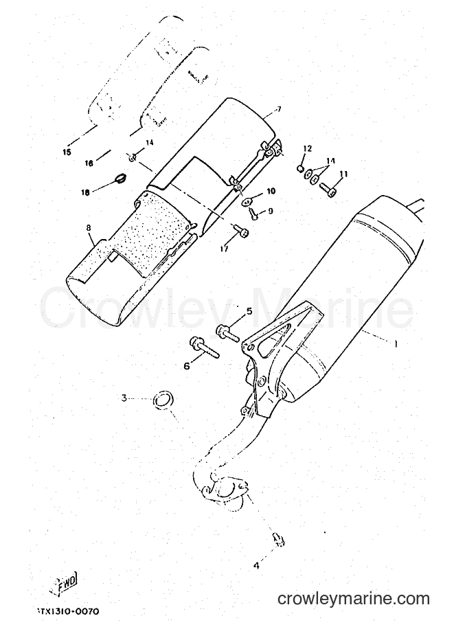 1995 Scooter YM50 - YM50 (4SY1) [010] - EXHAUST