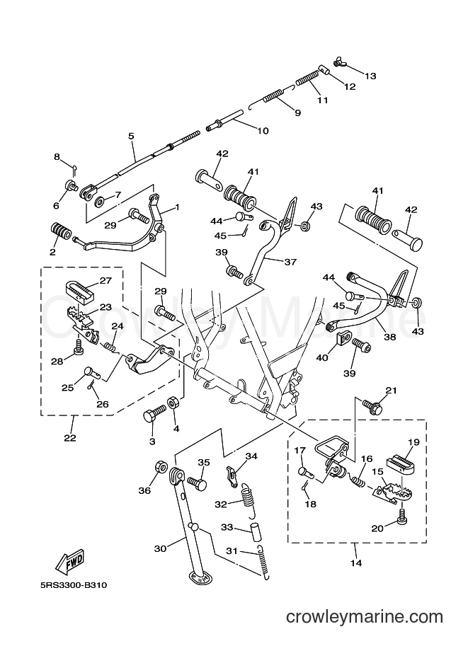 2003 Dirt Bike TW125 - TW125 (5RS4) [010] - STAND & FOOTREST
