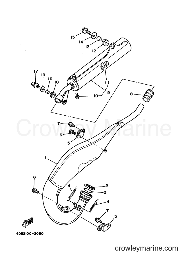 1992 Dirt Bike YZ125 - YZ125 (4DB2) [030] - EXHAUST