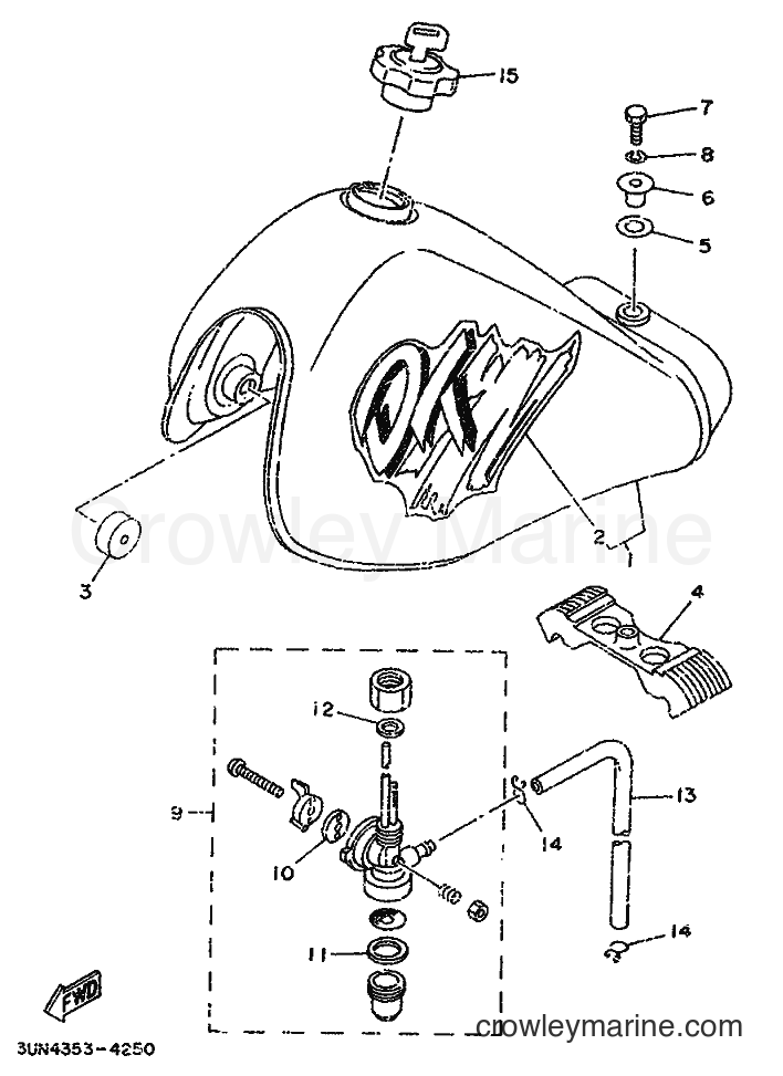 1994 Scooter DT50LC - DT50LC (3UN4) [999] - FUEL TANK