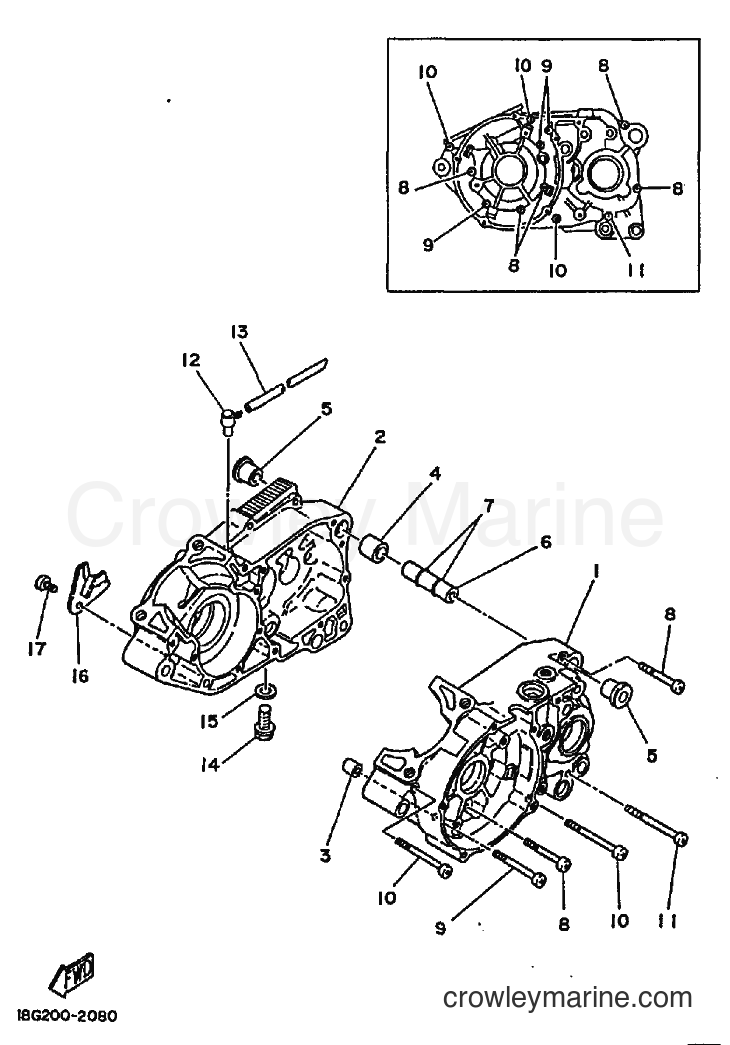 1995 Dirt Bike DT175 - DT175 (3FJ8) [010] - CRANKCASE