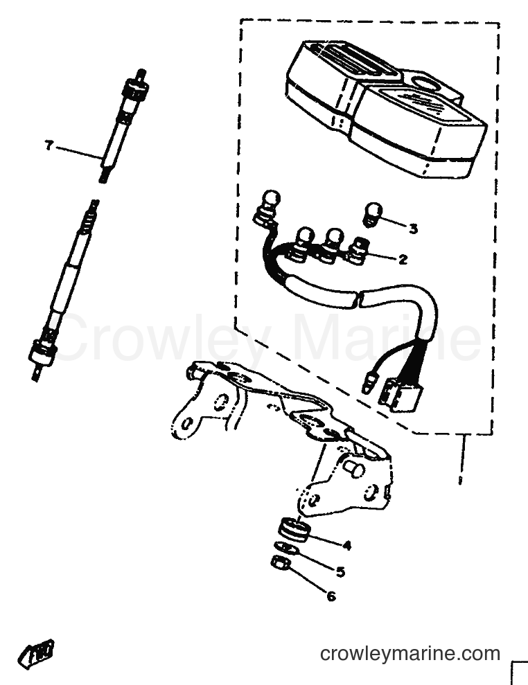 1987 Scooter DT75 - DT75 (2RY) [999] - MEDIDOR