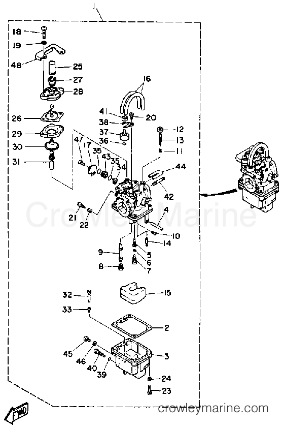 Yamaha Motors F9.9SG - CARBURETOR