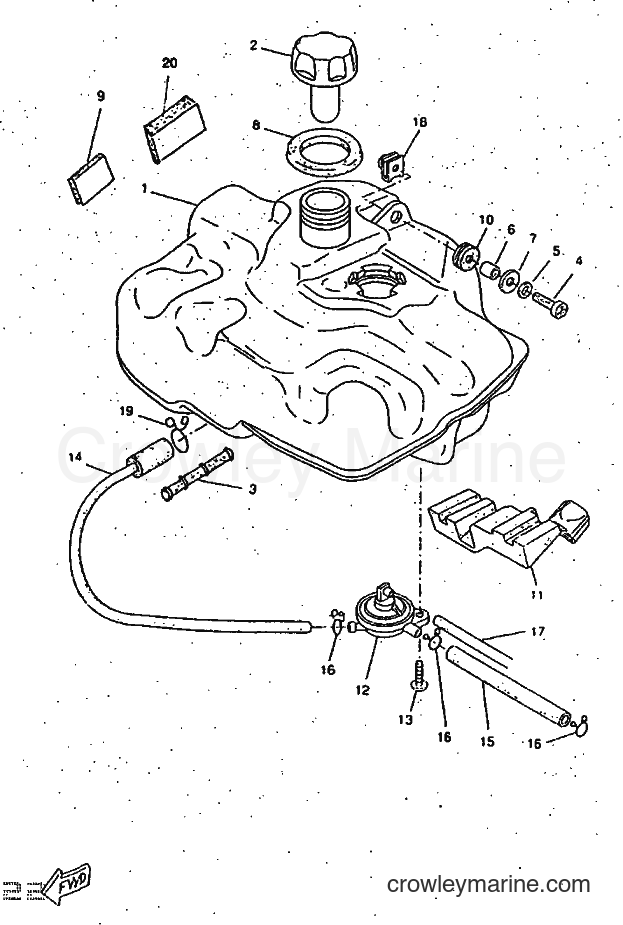 1997 Scooter CW50RSP - CW50RSP (4UR7) [99A] - FUEL TANK