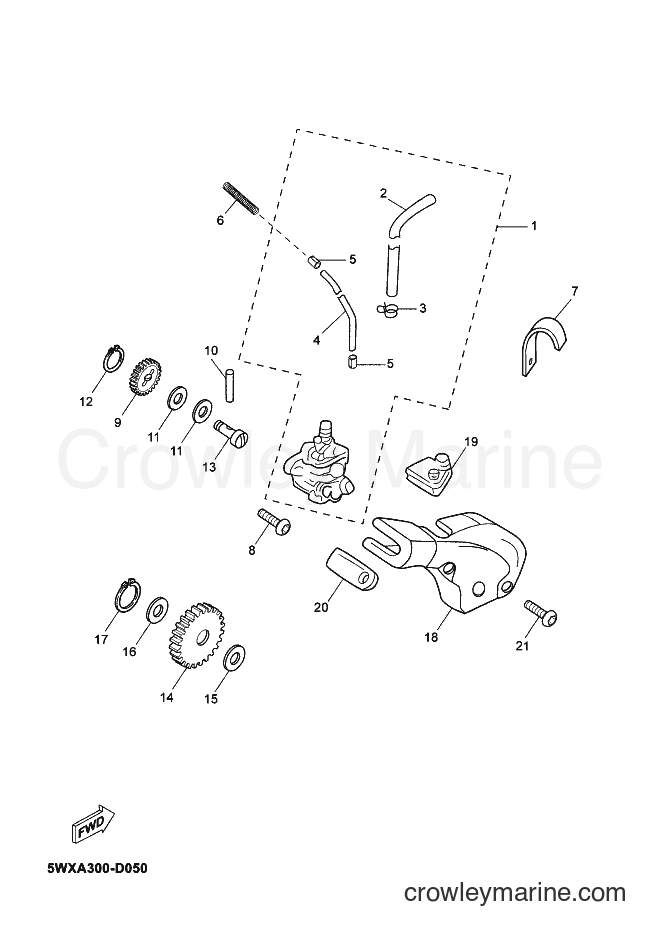 2012 Scooter TZR50 - TZR50 (2AS3) [020] - OIL PUMP