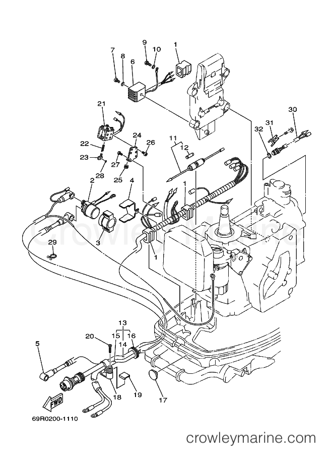 Yamaha Motors 25BWCS (69RD) [230] - ELECTRICAL 3