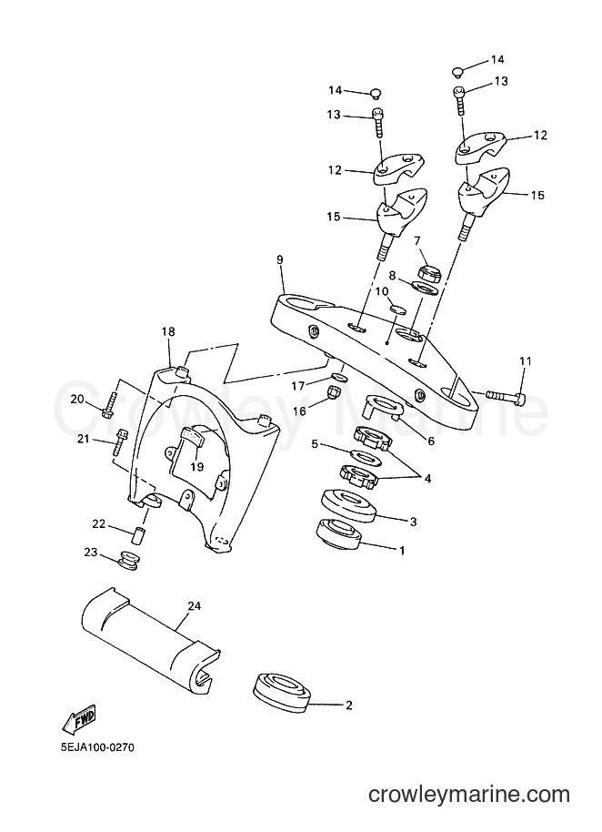 Yamaha Motors XVZ13LT (4YEF) [020] - STEERING