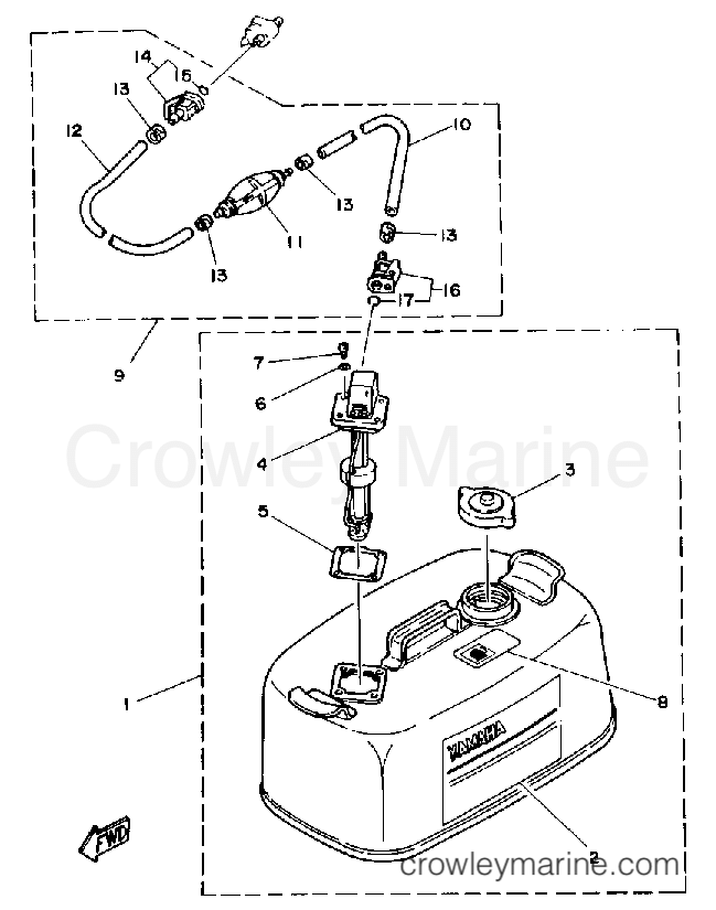 Yamaha Motors CV85ELD - FUEL TANK