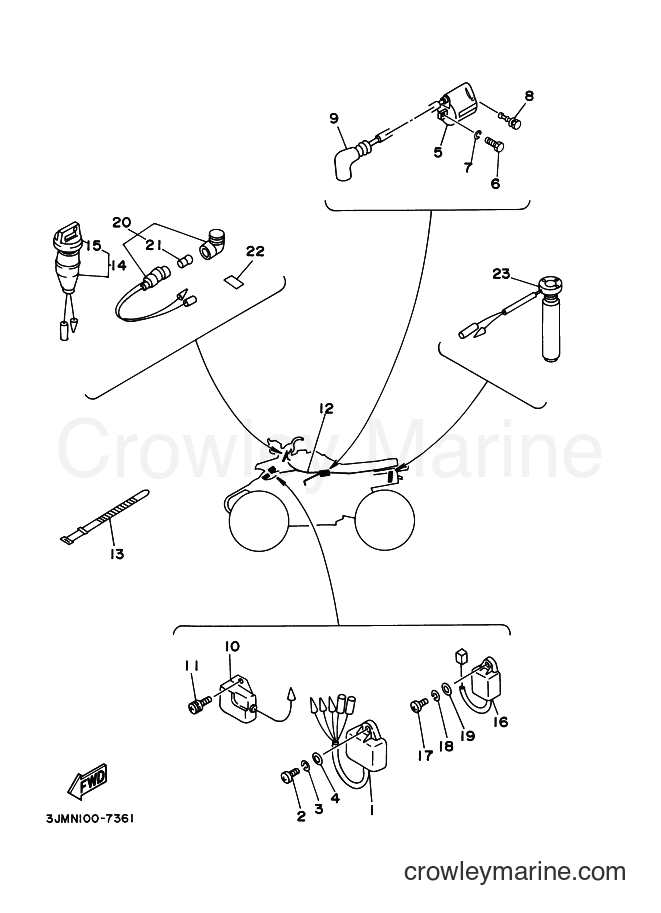 Yamaha Motors YFS200 (3JMX) [010] - ELECTRICAL 1