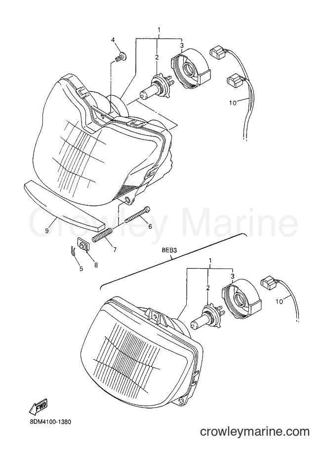Yamaha Motors VT700 (8DM4) [030] - HEADLIGHT