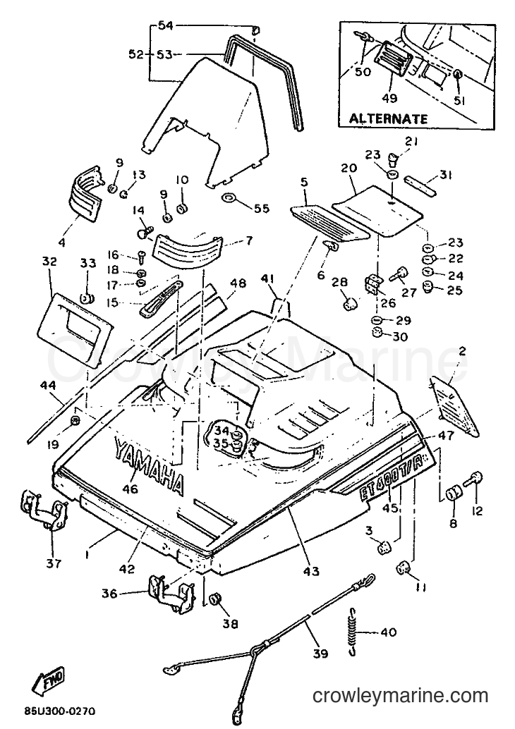 1990 Snowmobile ET400 - ET400 (85U2) [020] - SHROUD & WINDSHIELD