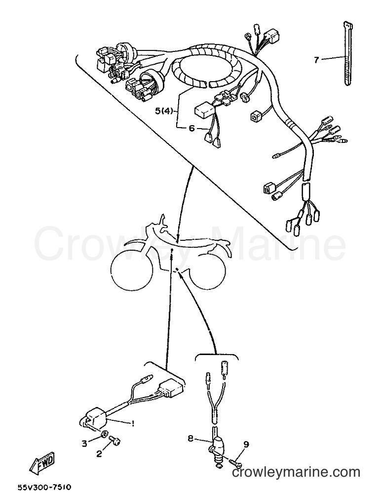 Yamaha Motors XT350 (55V0) [020] - ALTERNATE FOR ELECTRICAL