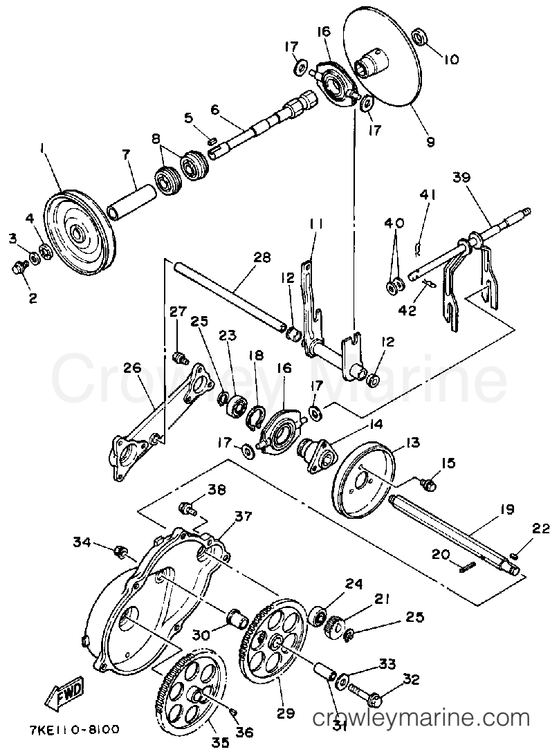 Yamaha Motors YS828WEN - TRANSMISSION