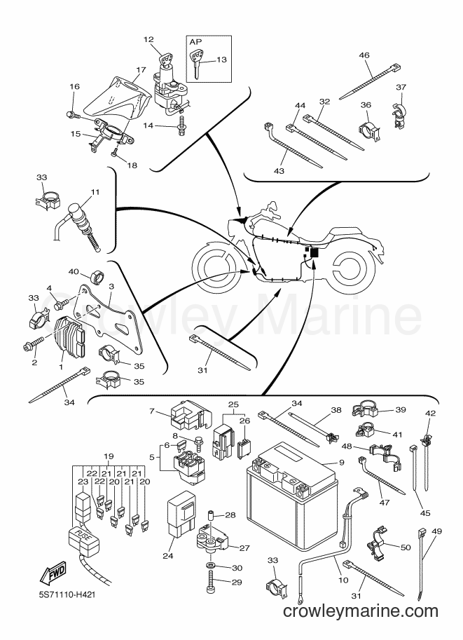 Yamaha Motors XVS900A (49B3) [010] - ELECTRICAL 2