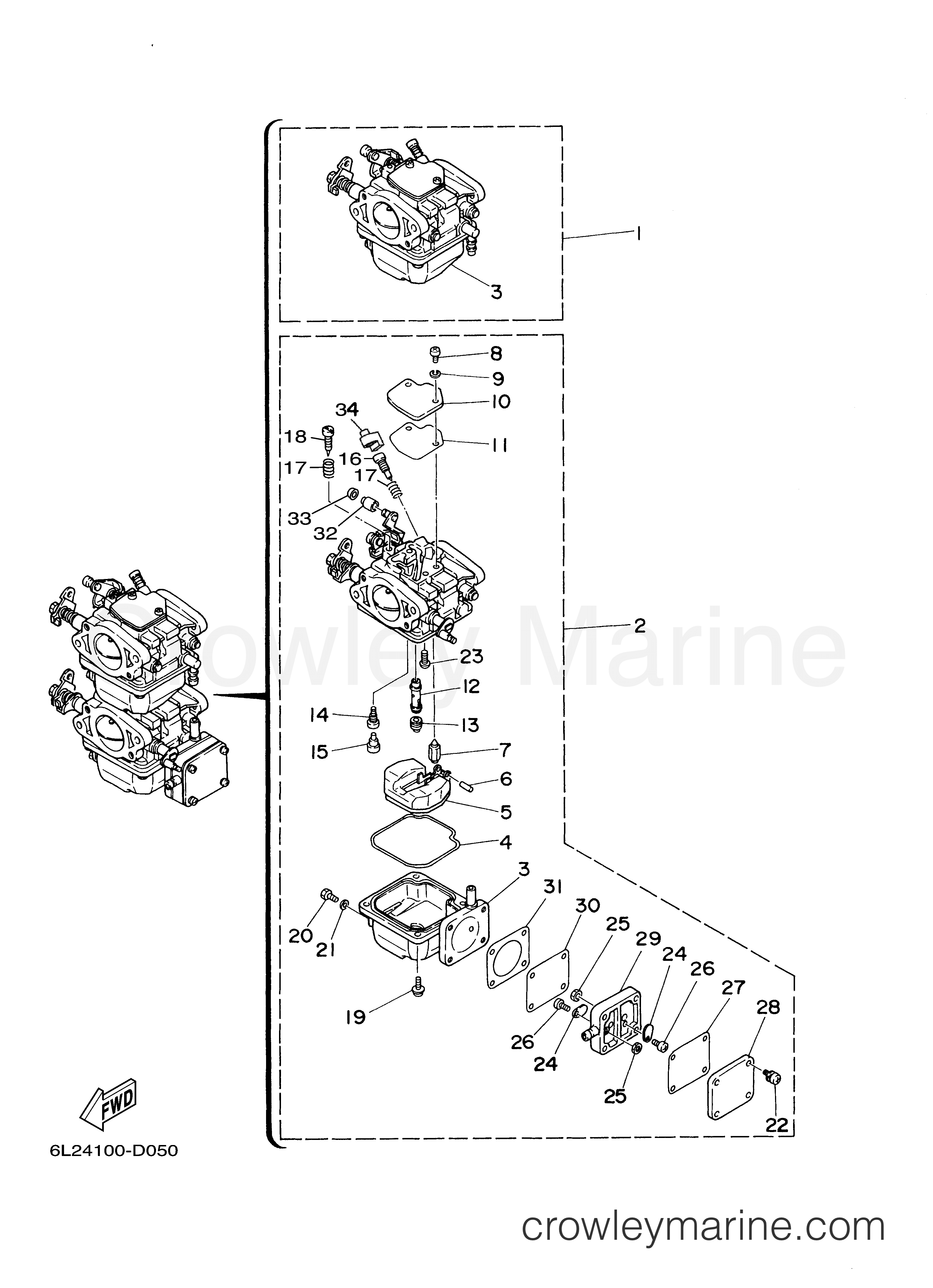 Yamaha Motors 25MSHD - CARBURETOR