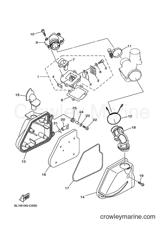 Yamaha Motors YJ50R (5PP6) [010] - INTAKE