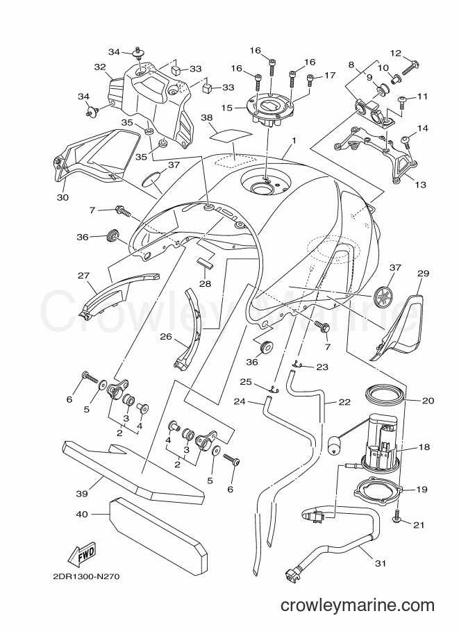 2014 Street Bike MT09A - MT09A (2DRD) [010] - FUEL TANK