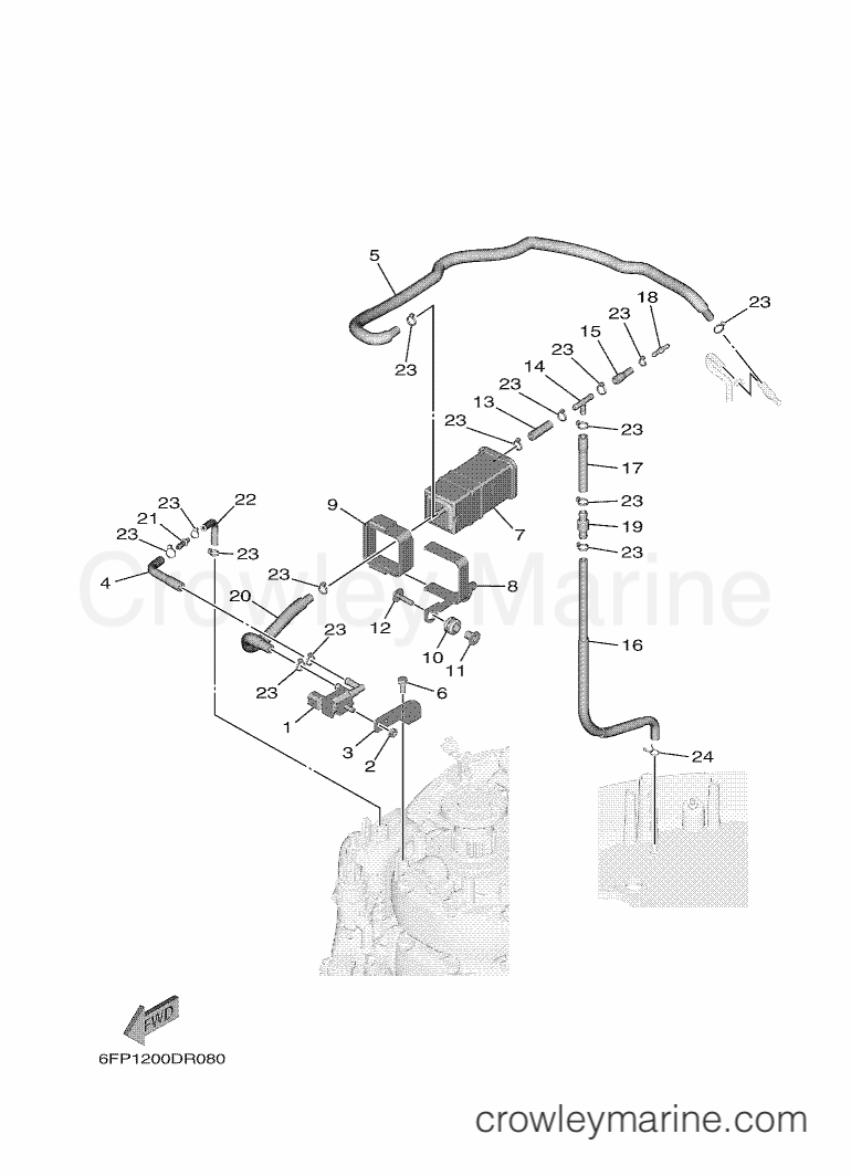 Yamaha Motors F90CETL (6FP1) [020] - INTAKE 2