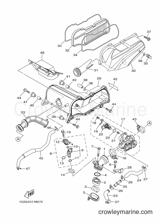 Yamaha Motors AF115FX (1GS2) [010] - INTAKE