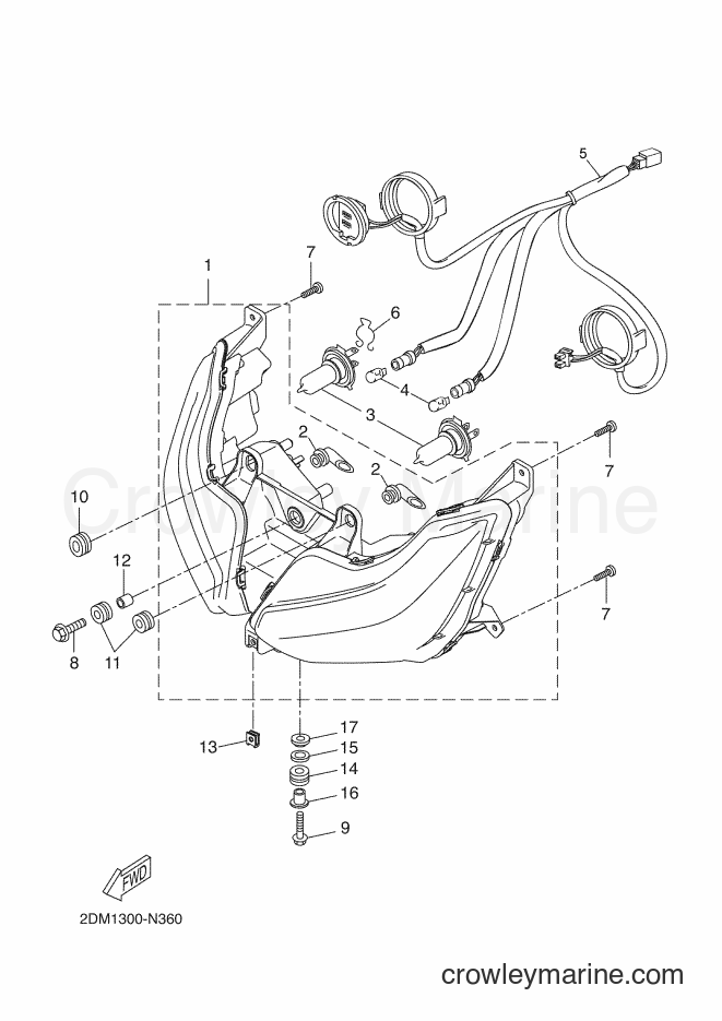 Yamaha Motors YP125R (2DMB) [020] - HEADLIGHT