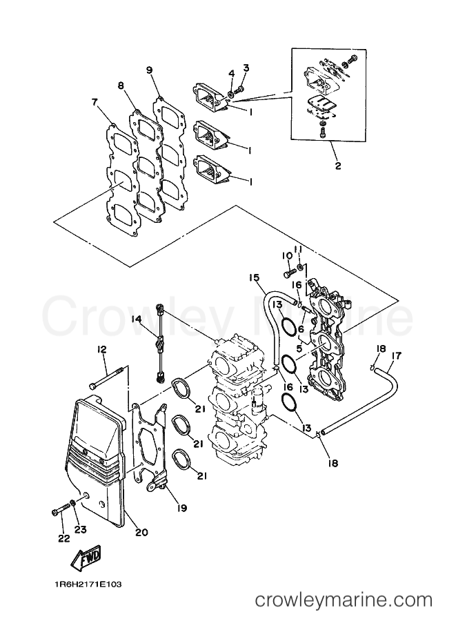 Yamaha Motors 60F (6H2) [030] - INTAKE