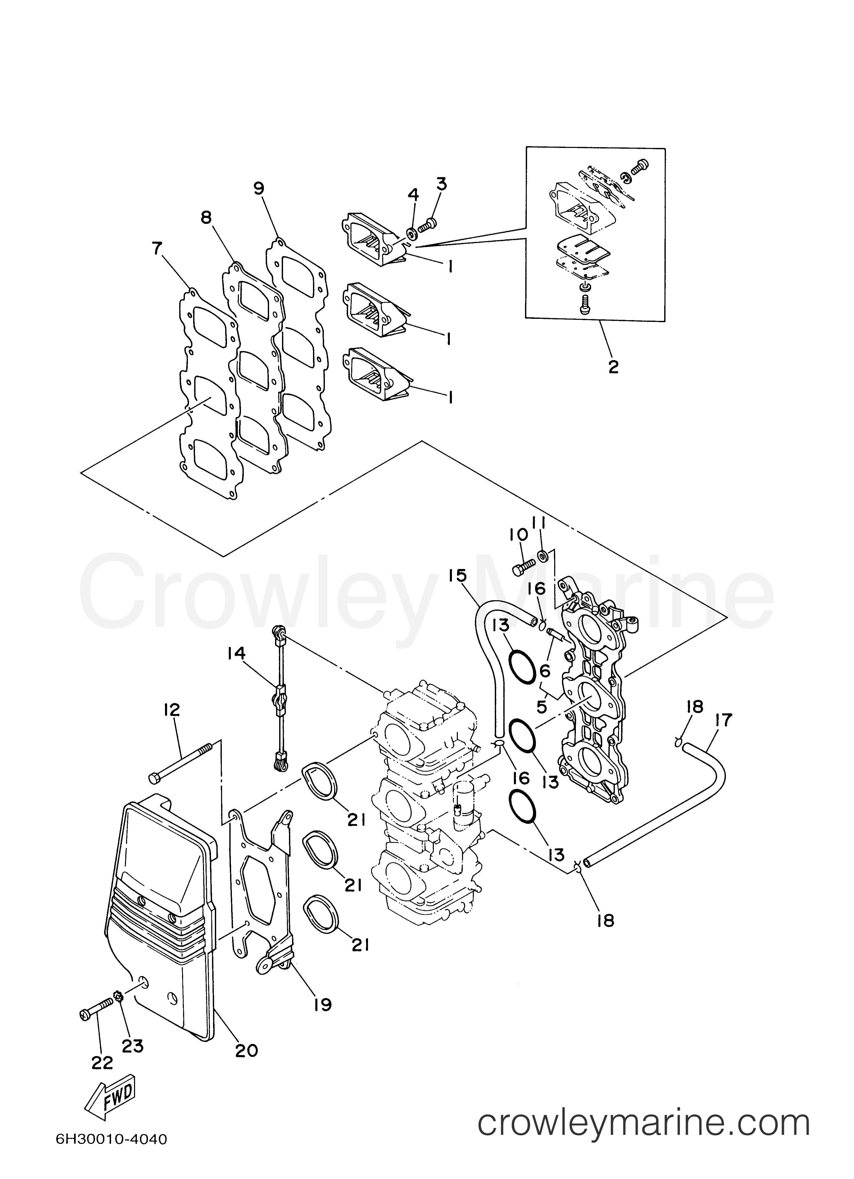 Yamaha Motors 70TLRY - INTAKE