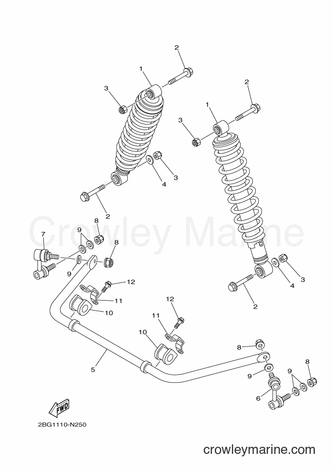 2014 ATV YFM700FWAD - YFM700FWAD (2BGC) [010] - REAR SUSPENSION