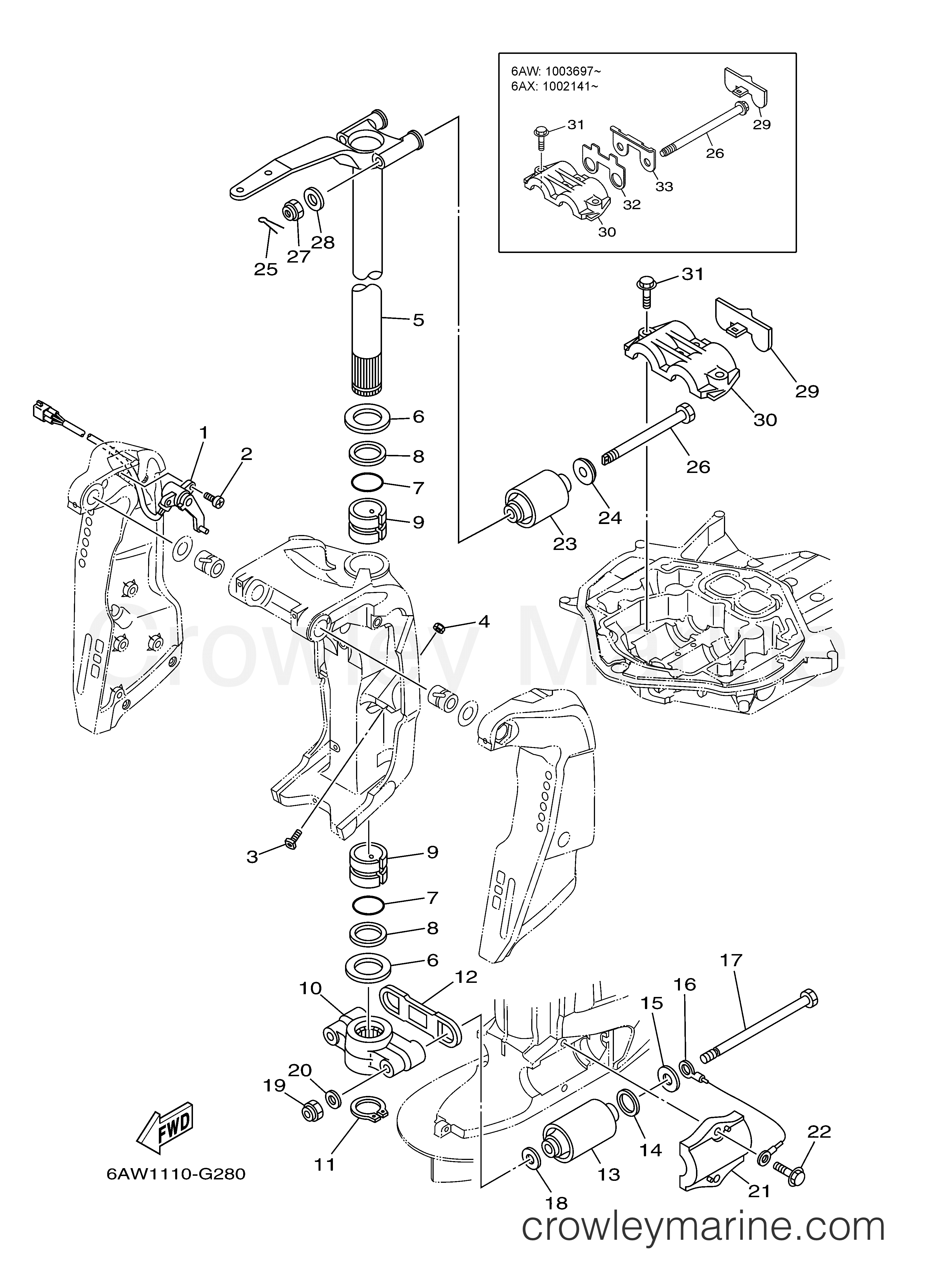 Yamaha Motors F350TXR - BRACKET 2