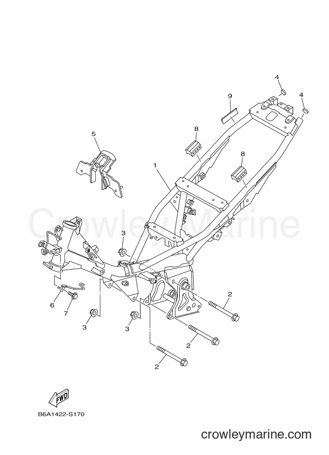 Yamaha Motors T110LE (B6A5) [010] - FRAME