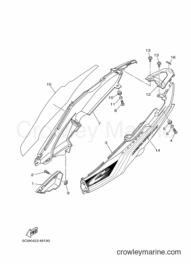 2013 Scooter T110LEC - T110LEC (5C6K) [010] - SIDE COVER