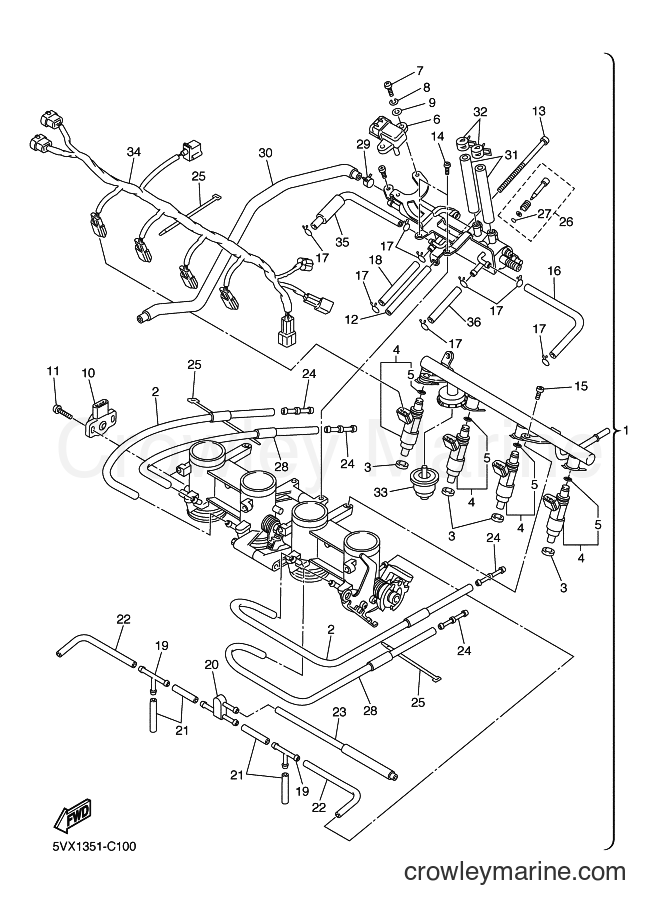 2004 Street Bike FZ6-S - FZ6-S (5VX1) [080] - INTAKE 2