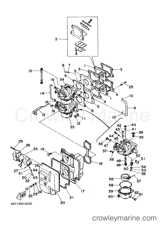 Yamaha Motors 55B (6971) [080] - INTAKE