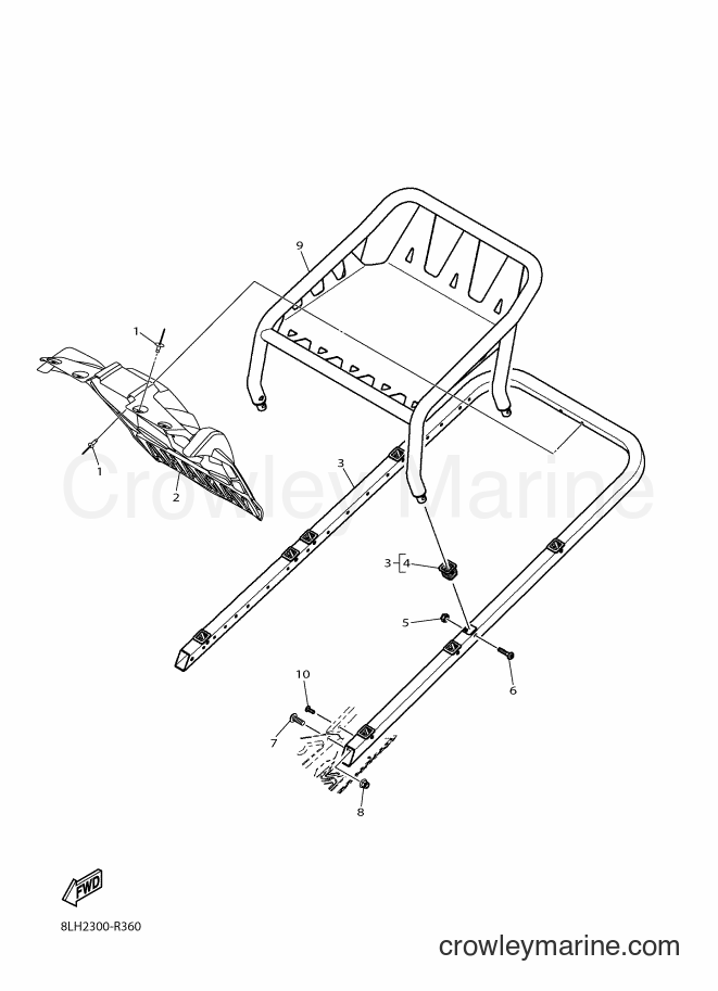 2016 Snowmobile SRV10XL - SRV10XL (8LH2) [010] - BUMPER