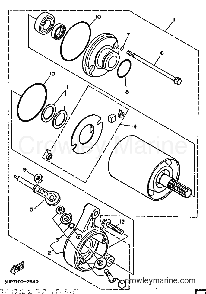 1992 ATV YFM350ER - YFM350ER (3HP6) [010] - STARTING MOTOR