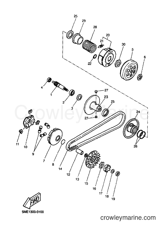 2000 Scooter YQ100 - YQ100 (5ME1) [060] - CLUTCH