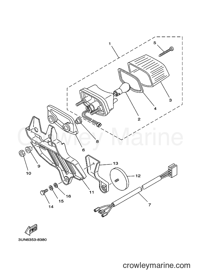 1998 Scooter DT50LC - DT50LC (3UN6) [010] - TAILLIGHT