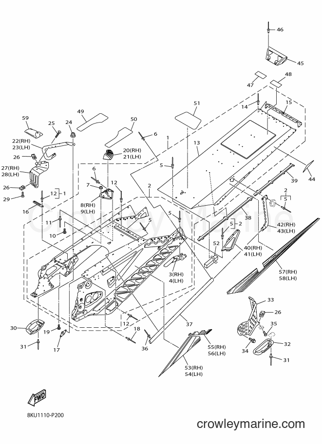 Yamaha Motors SRV10ML2 (8KU1) [010] - FRAME 2