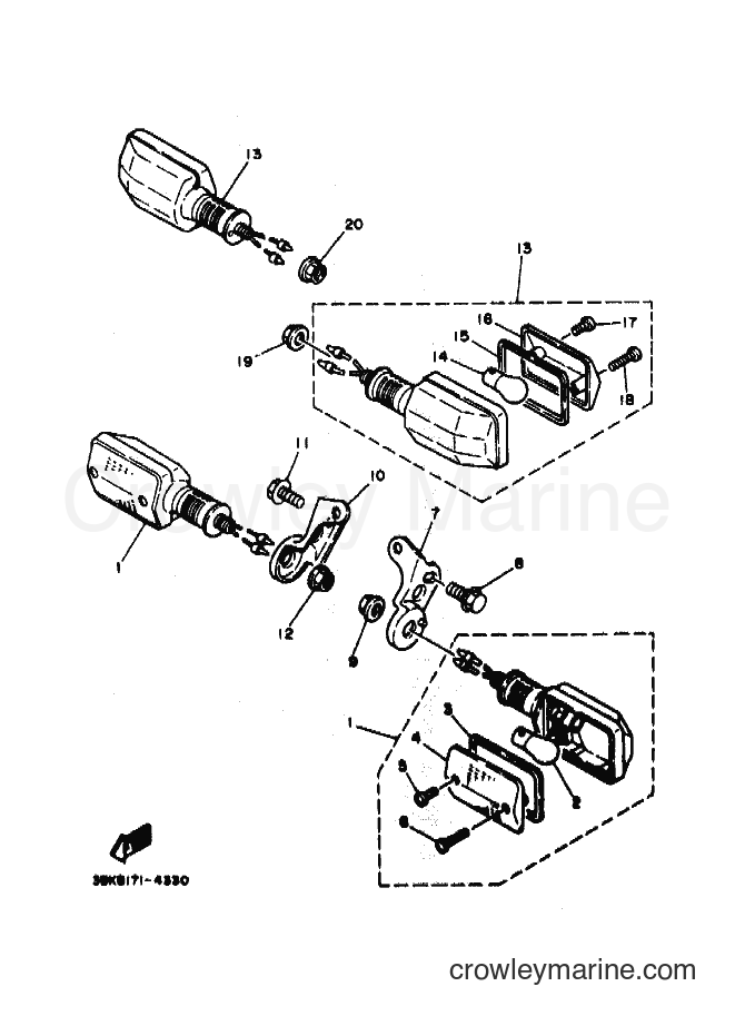 1995 Dirt Bike DT50LC - DT50LC (3BKB) [010] - FLASHER LIGHT