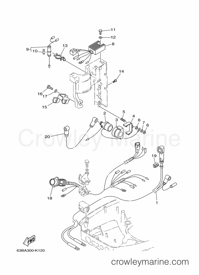 Yamaha Motors 40VEOL (63CA) [110] - ELECTRICAL 2