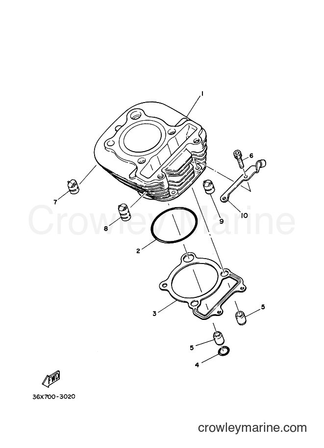 Yamaha Motors AG200E (3GX6) [010] - CYLINDER