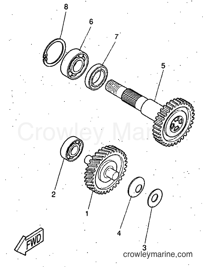 1997 Scooter YQ50 - YQ50 (5CN1) [999] - TRANSMISSION